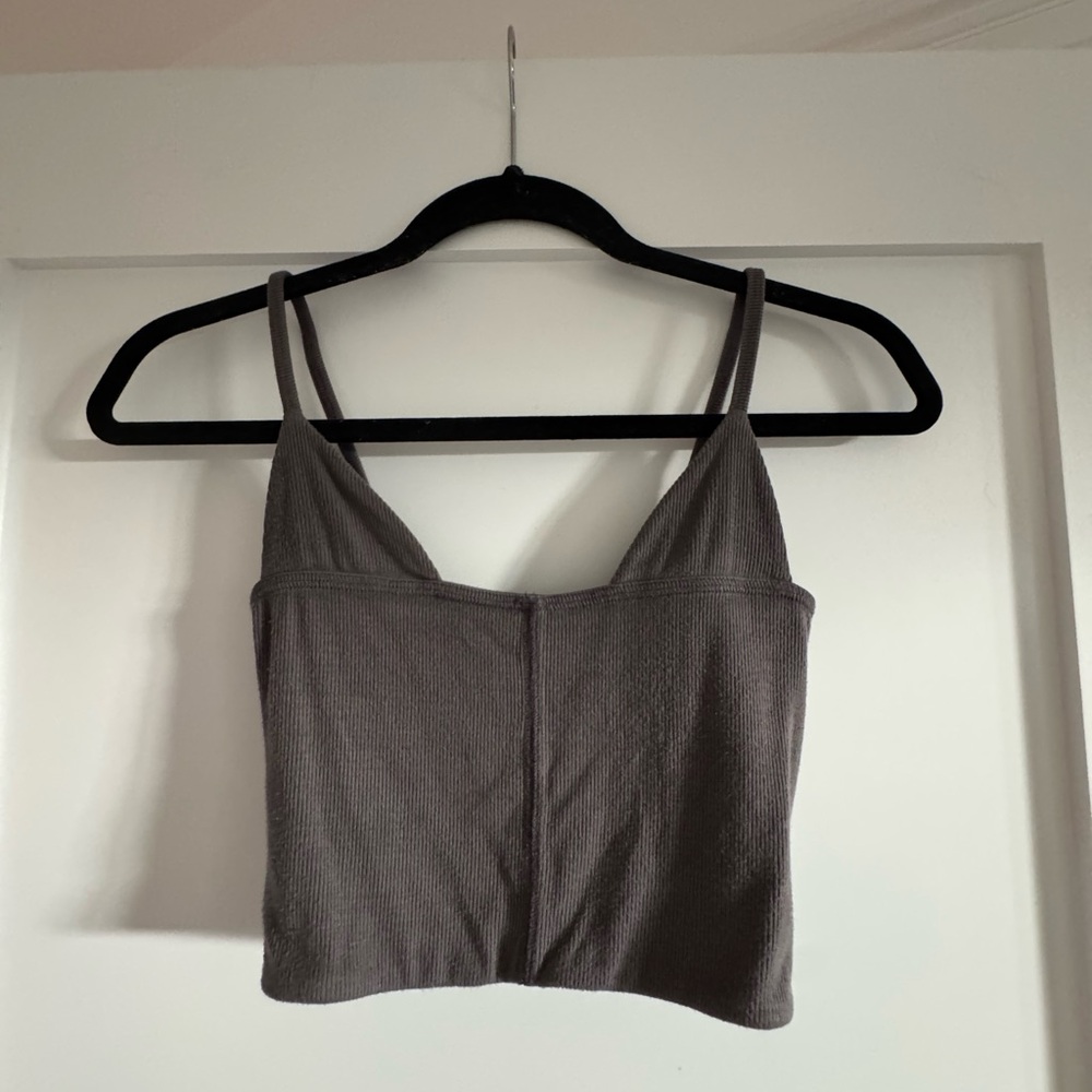 Joah Brown Charcoal Crop Top